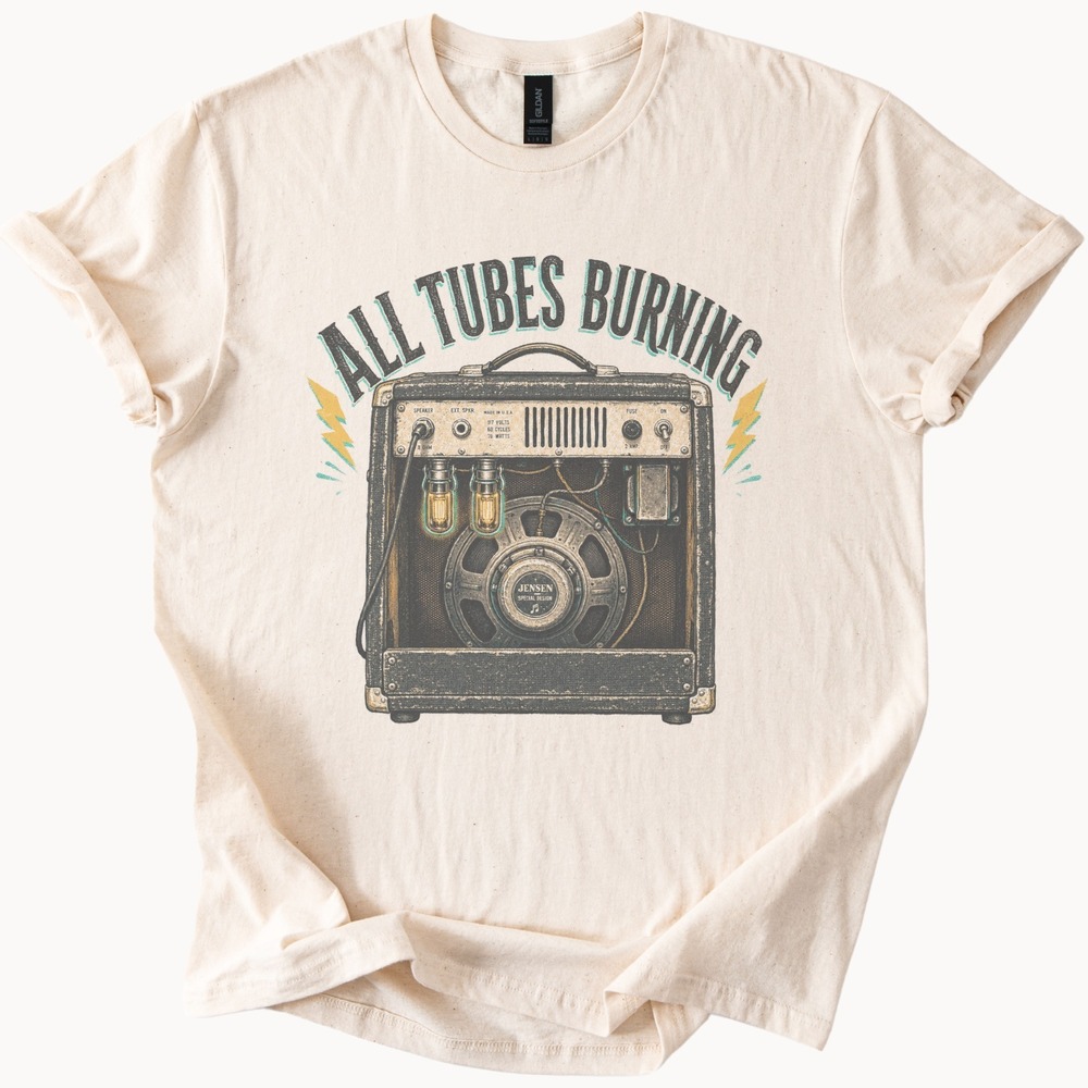 Vacuum Tube Art Retro Amp Vintage Style Music Lover Gift